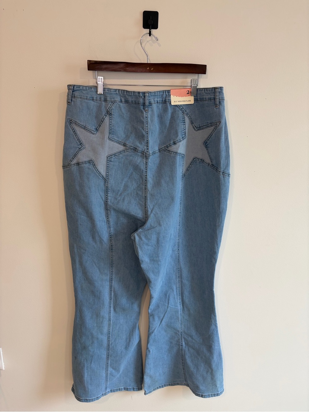 Arula Star Light Wash Denim Jeans Plus Size 24 NWT - Picture 5 of 8
